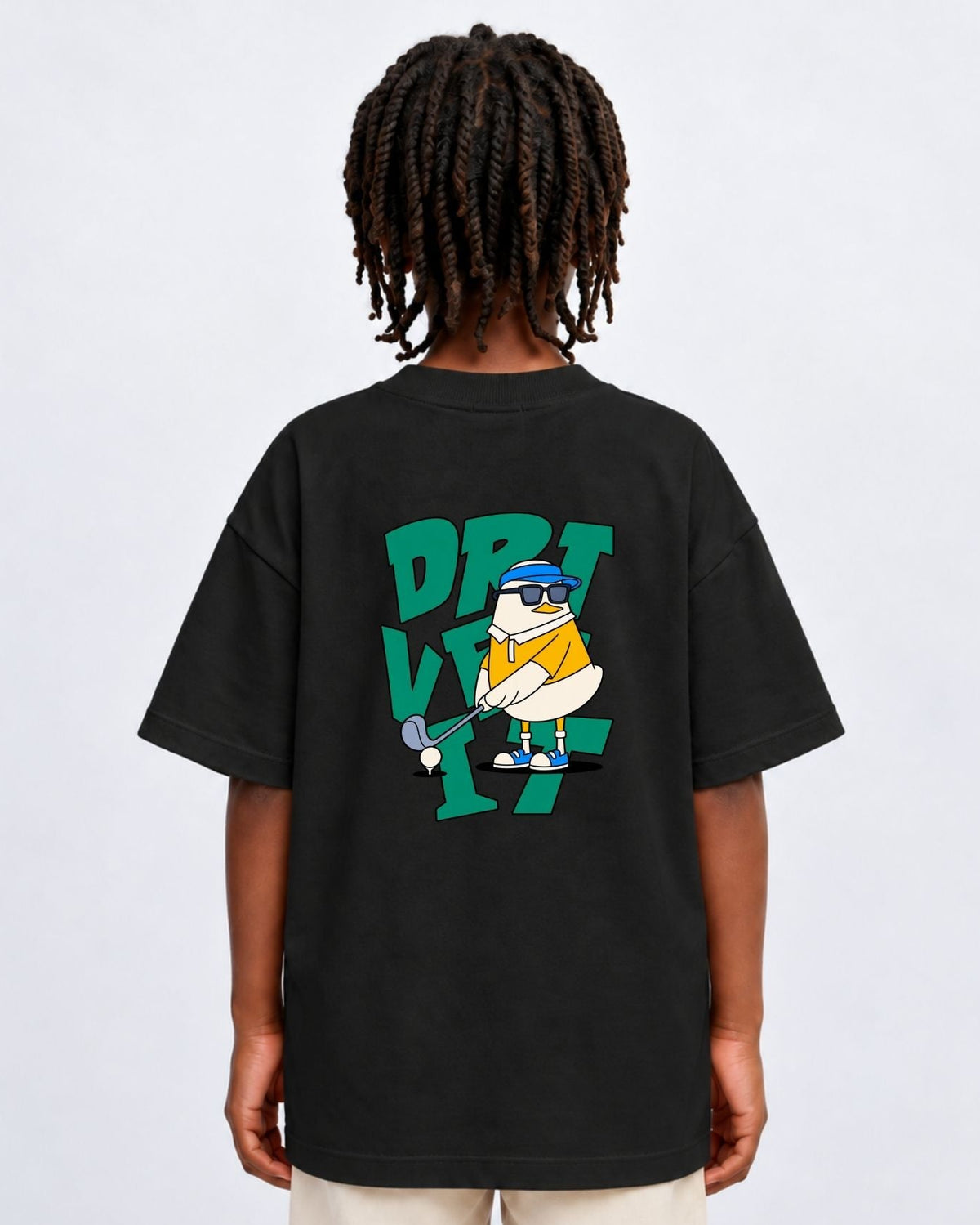 Camiseta Oversized Infantil “DUCK GOLF”