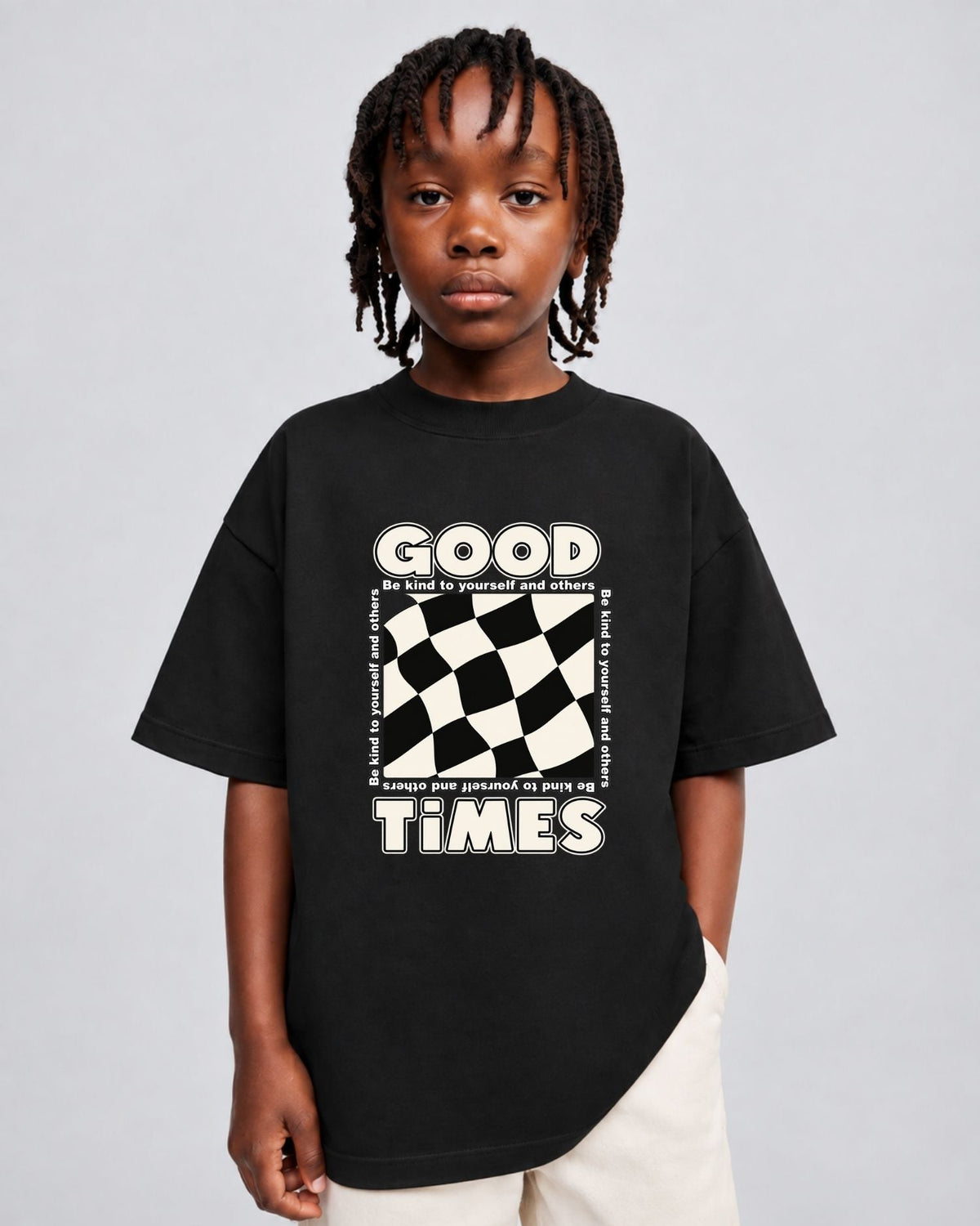 Camiseta Oversized Infantil “GOOD TIMES”
