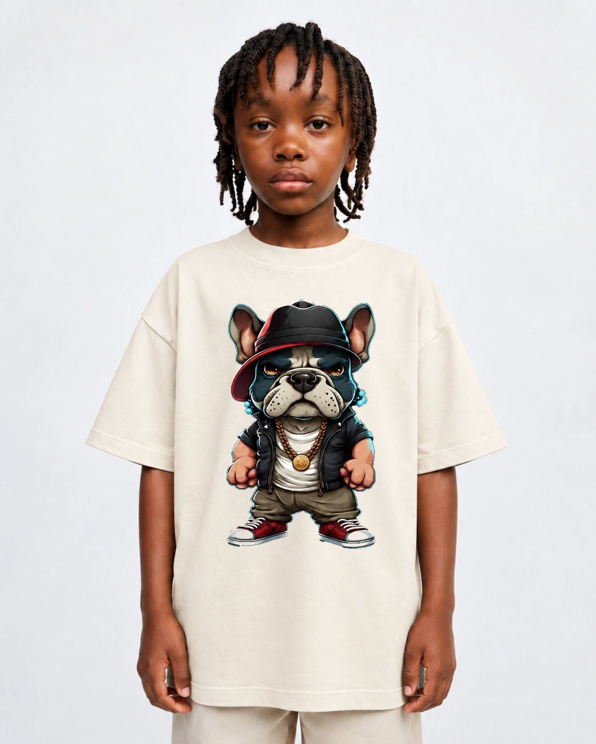 Camiseta Oversized Infantil “BULLDOG”