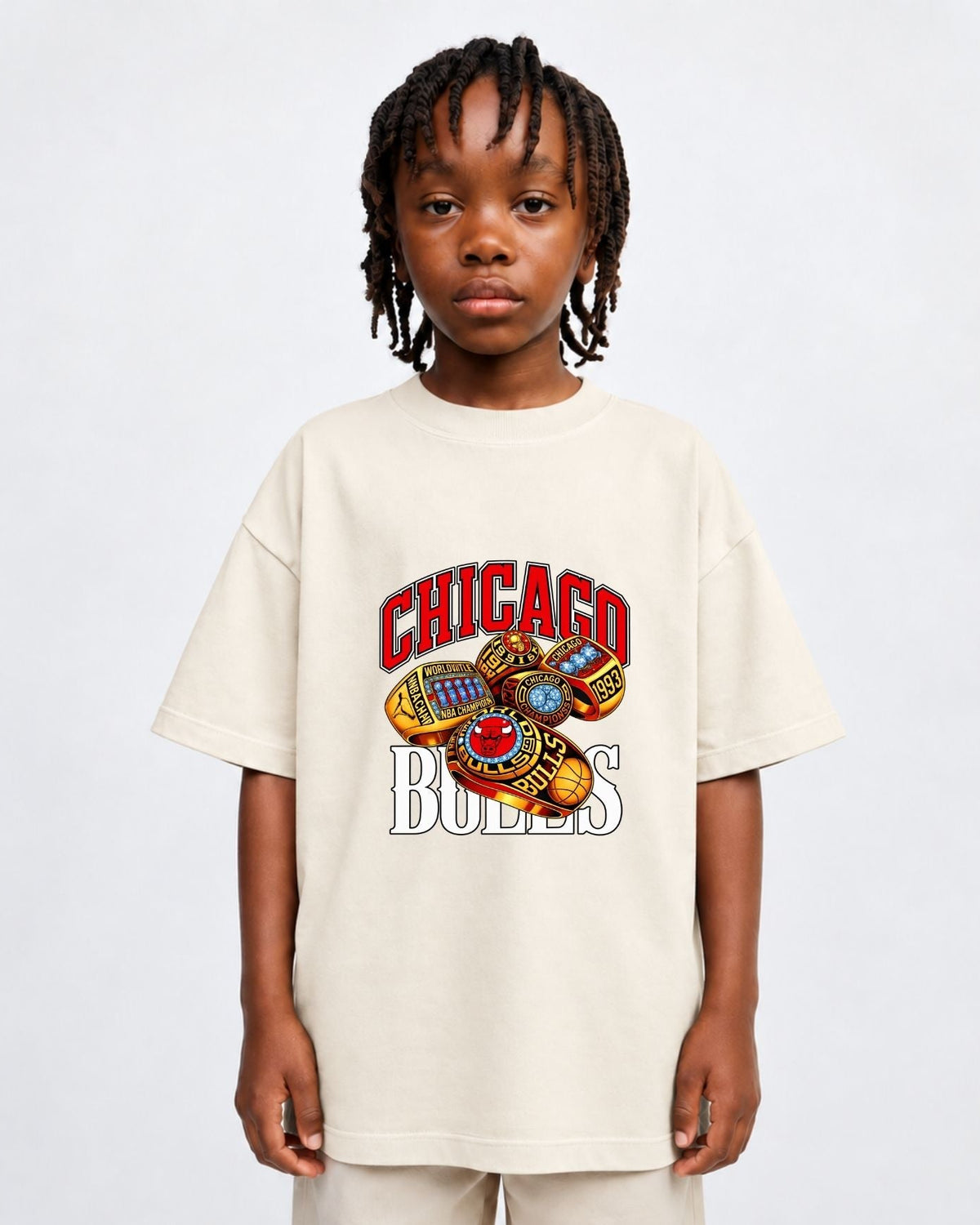Camiseta Oversized Infantil “CHICAGO BULLS”