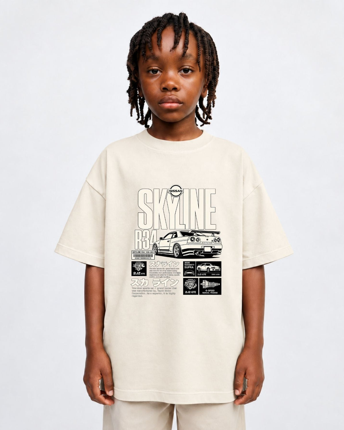 Camiseta Oversized Infantil “SKYLINE”