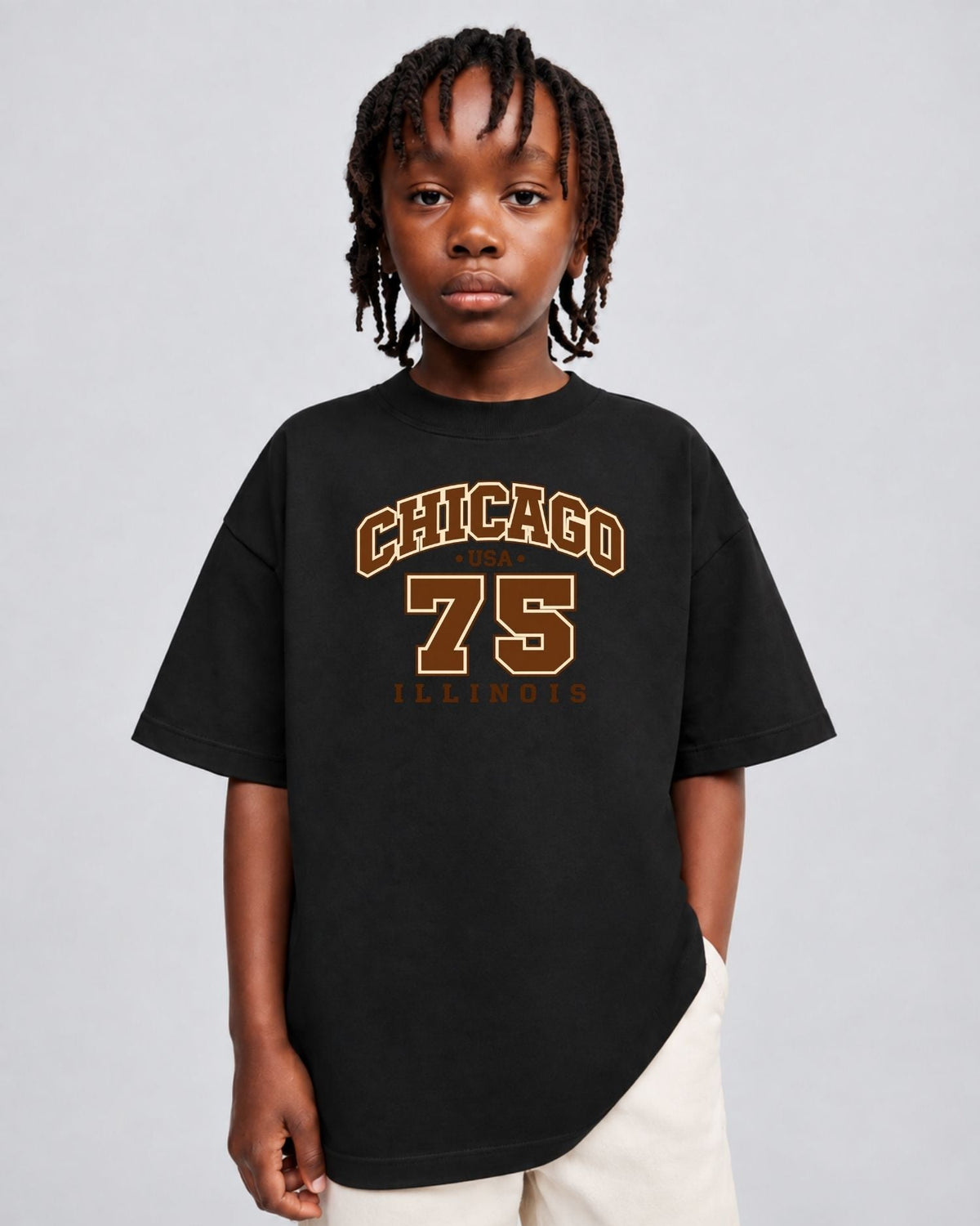 Camiseta Oversized Infantil “CHICAGO”