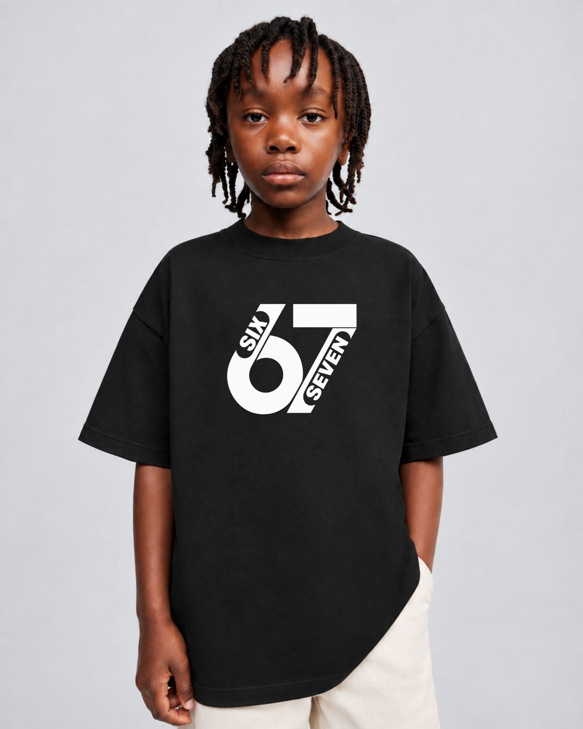 Camiseta Oversized Infantil “SIX SEVEN”