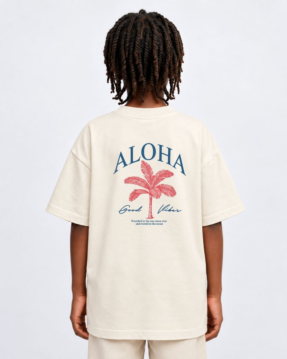 Camiseta Oversized Infantil “ALOHA”