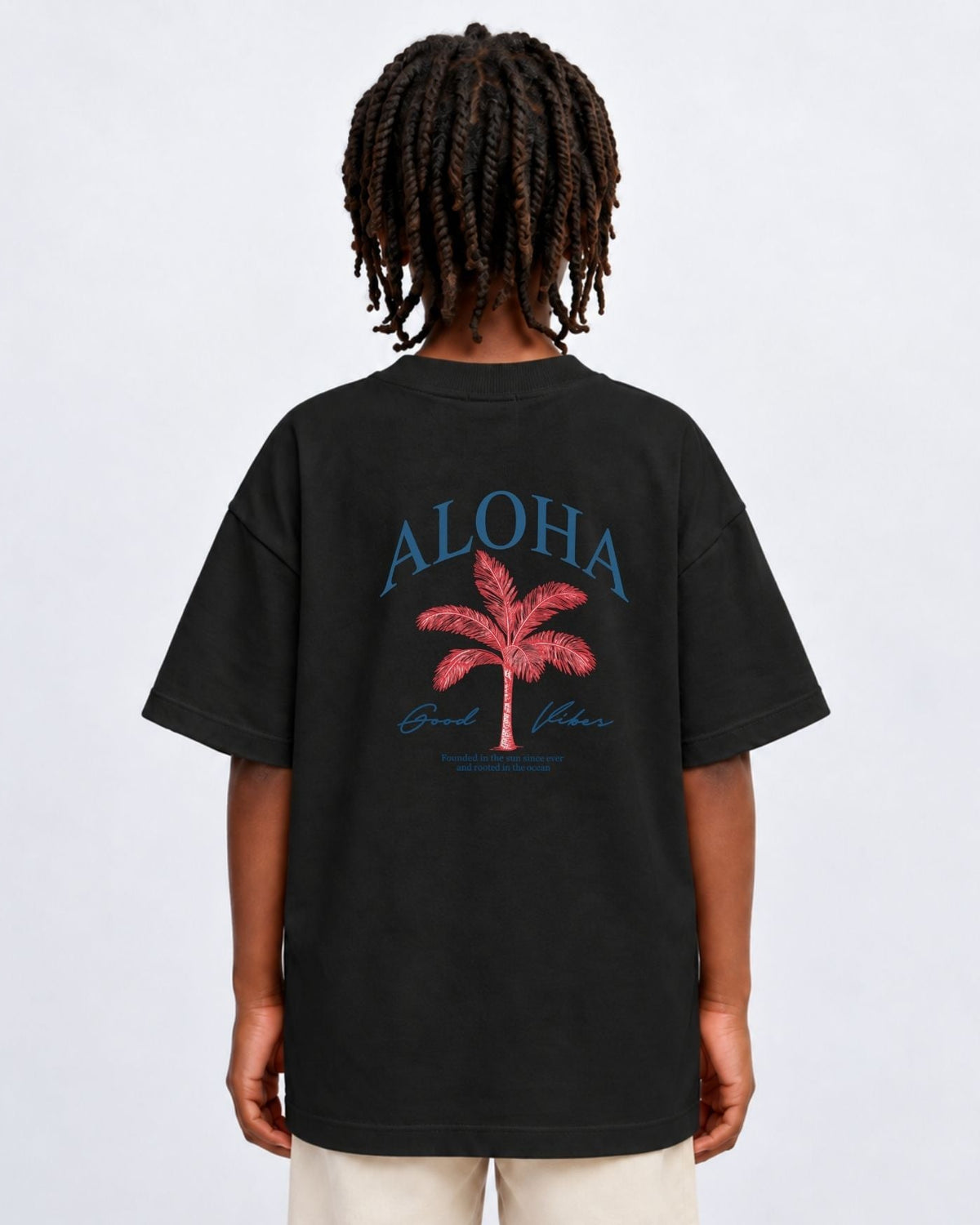 Camiseta Oversized Infantil “ALOHA”