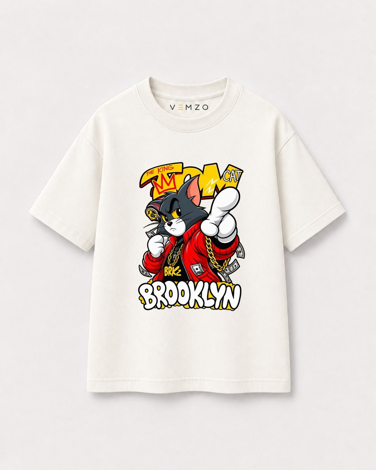 Camiseta Oversized Infantil “CAT THE KING TOM”