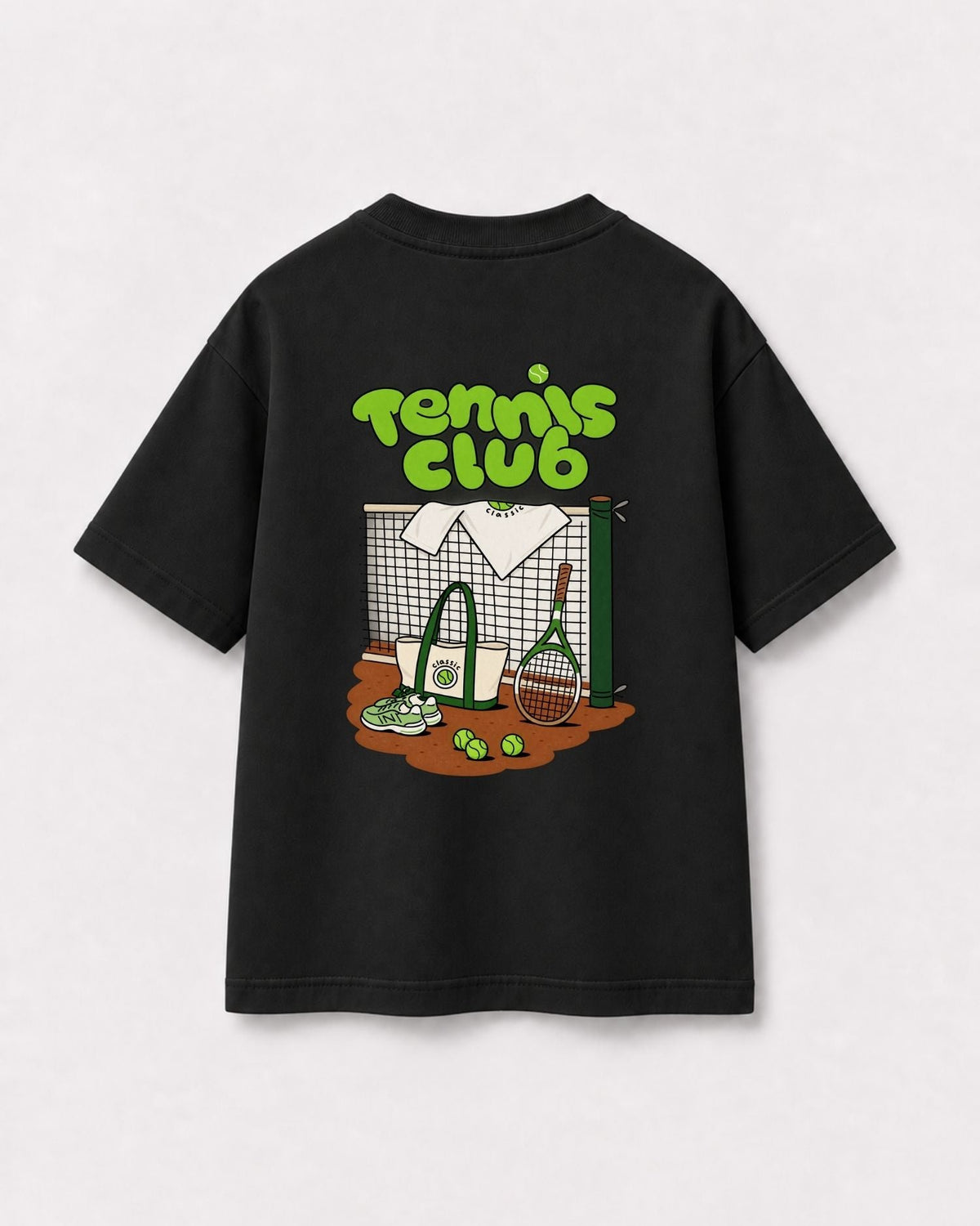 Camiseta Oversized Infantil “TENNIS CLUB”
