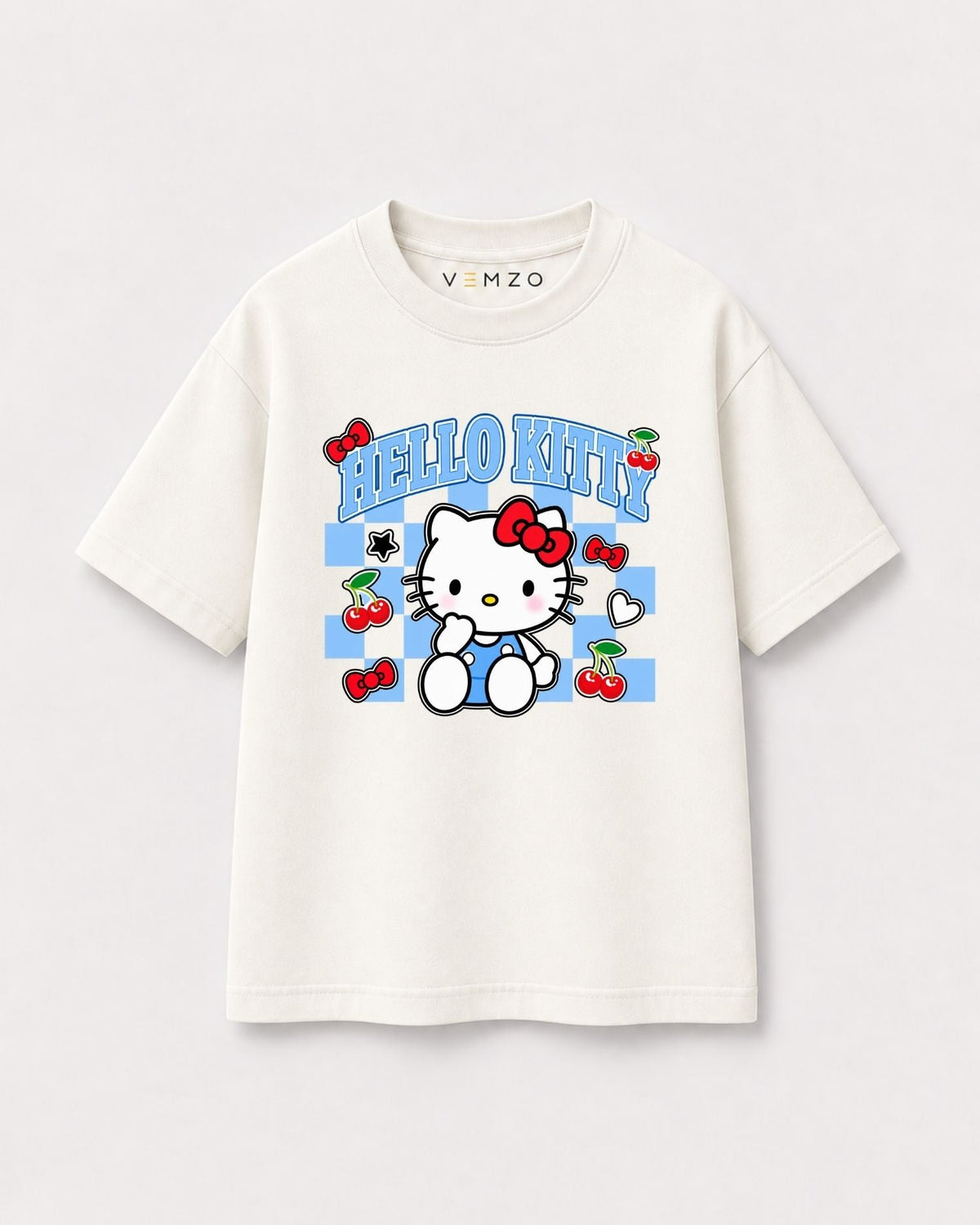 Camiseta Oversized Infantil “HELLO KITTY”