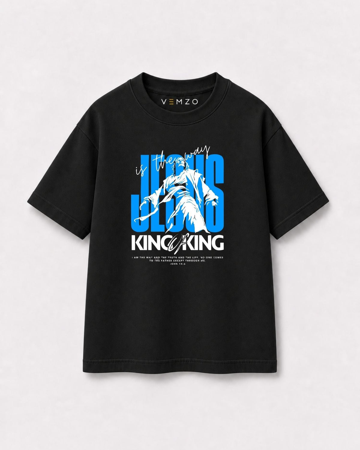 Camiseta Oversized Infantil “JESUS KINGofKING”