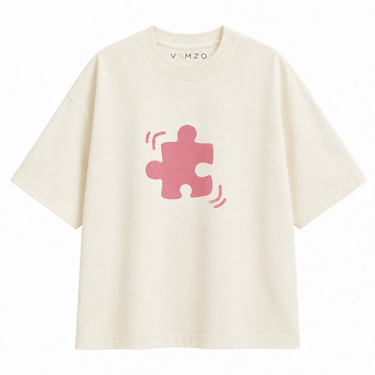 Kit 2 Camisetas Oversized Infantil e Adulta “QUEBRA CABEÇA”