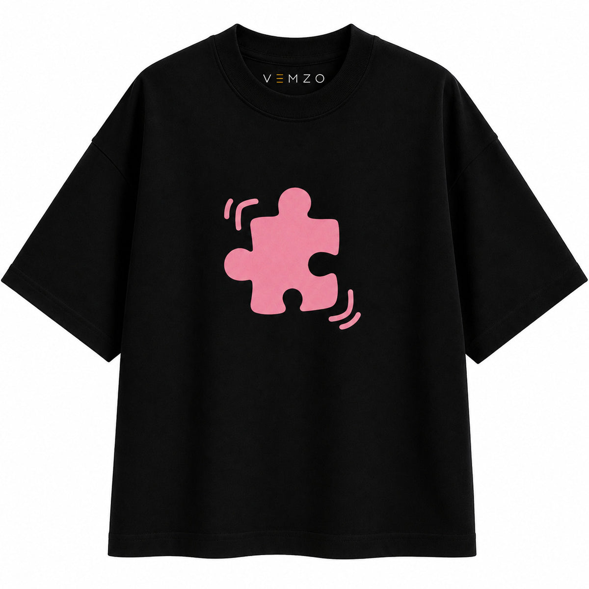 Kit 2 Camisetas Oversized Infantil e Adulta “QUEBRA CABEÇA”