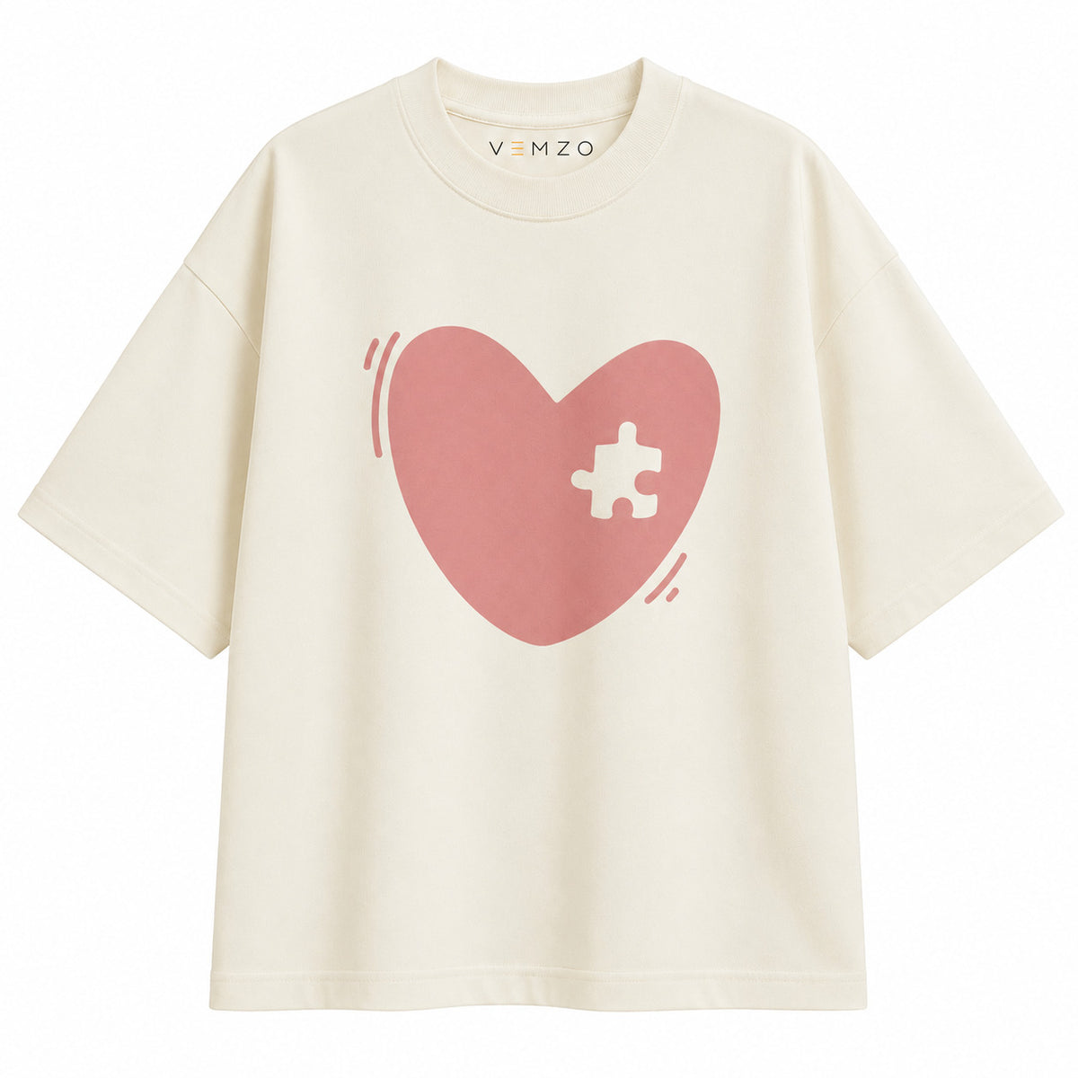Kit 2 Camisetas Oversized Infantil e Adulta “QUEBRA CABEÇA”