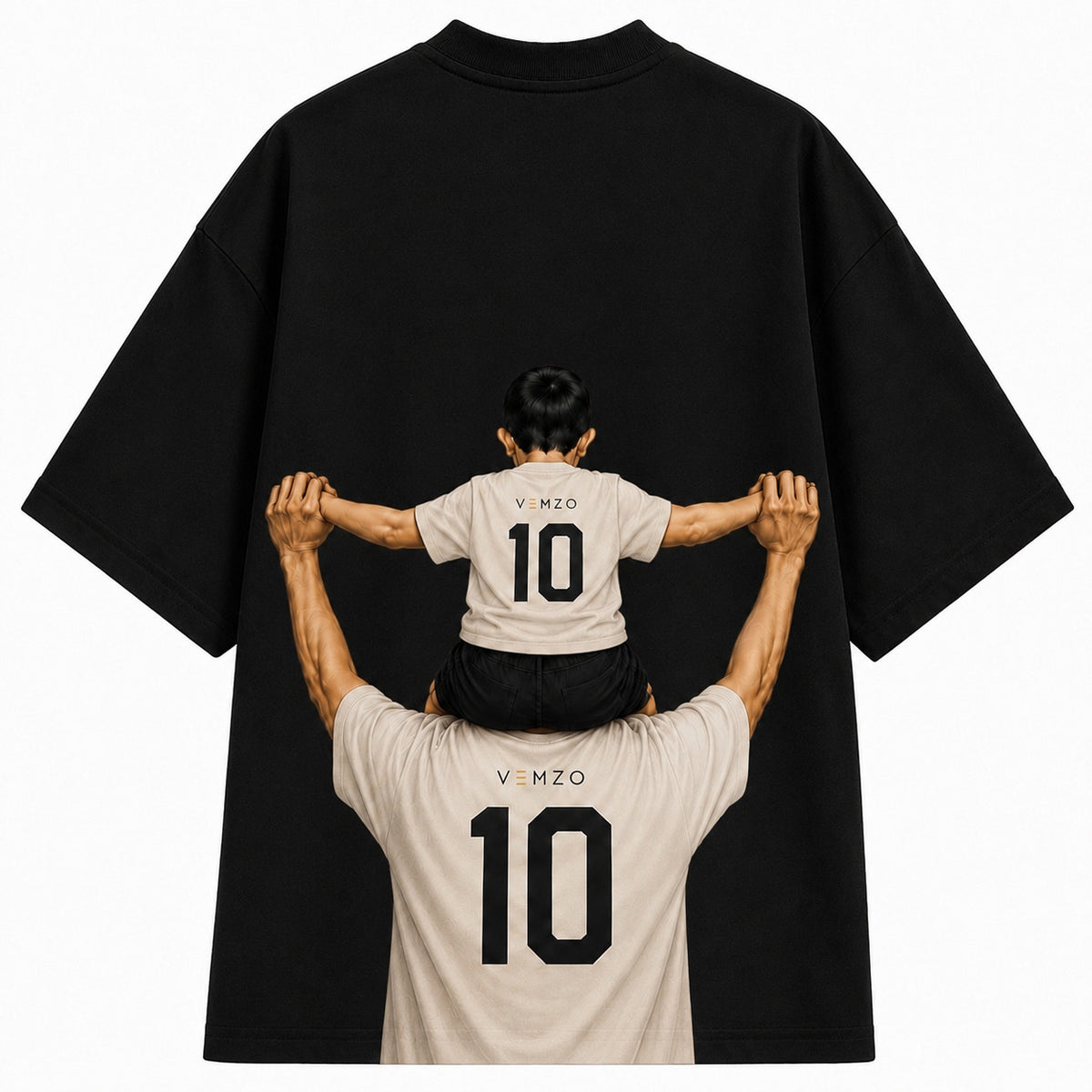 Kit 2 Camisetas Oversized Infantil e Adulta “PAI E FILHO”