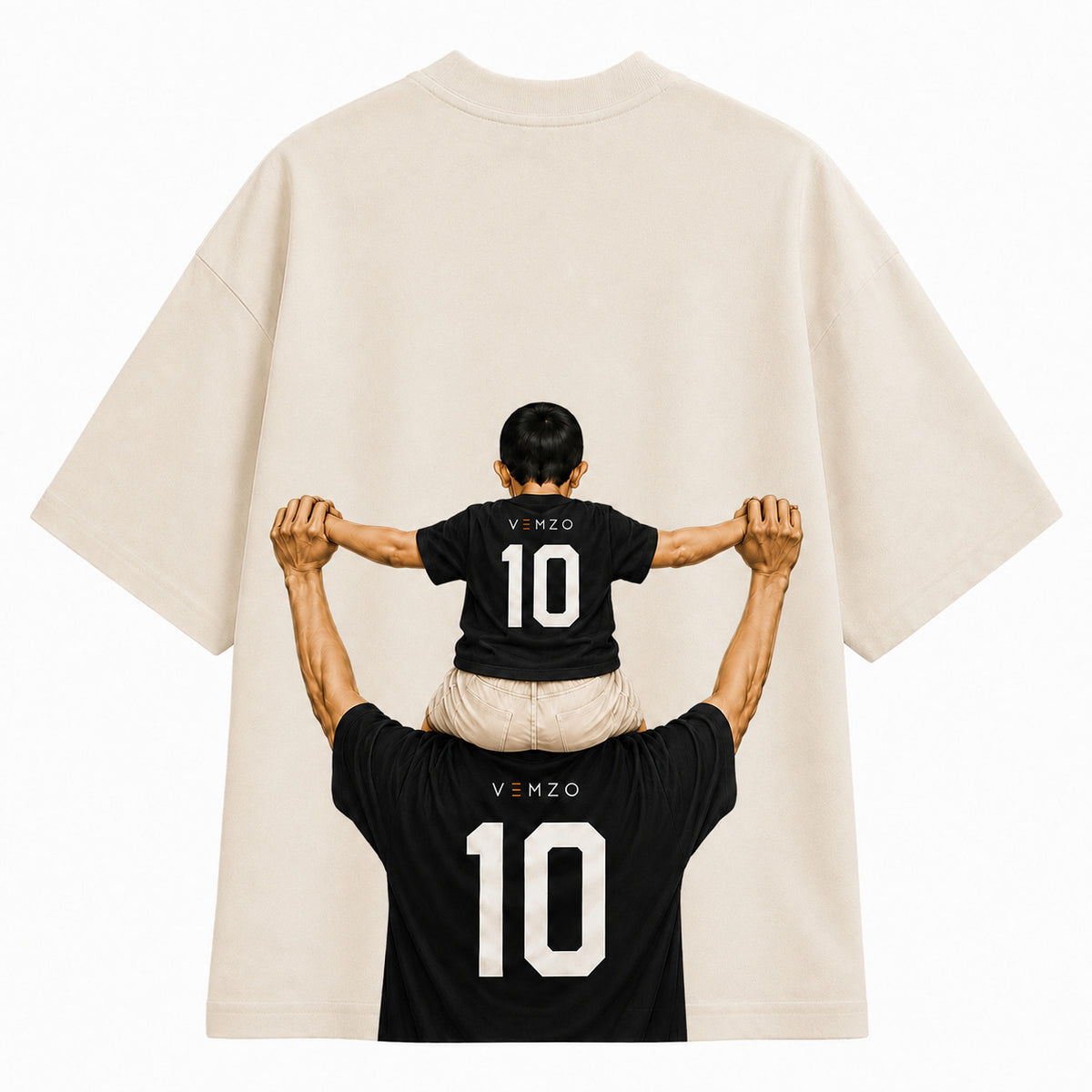 Kit 2 Camisetas Oversized Infantil e Adulta “PAI E FILHO”