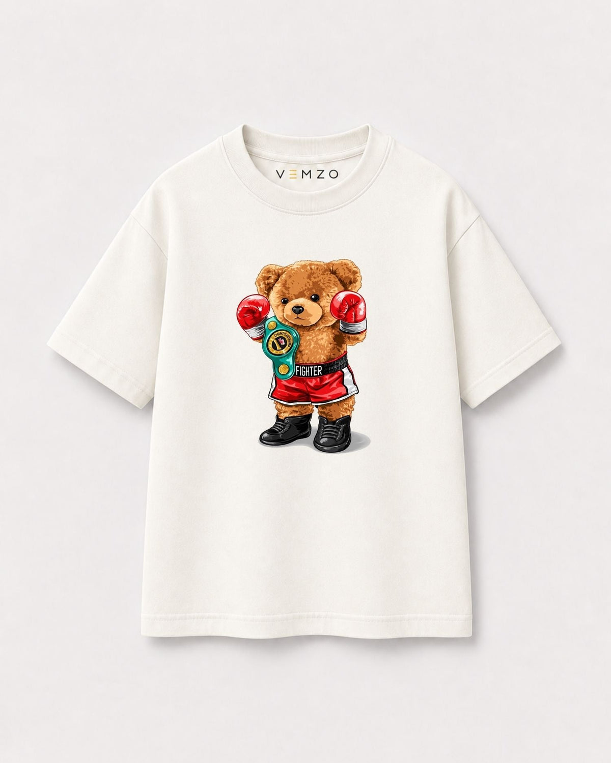 Camiseta Oversized Infantil “BEAR BOXEADOR”