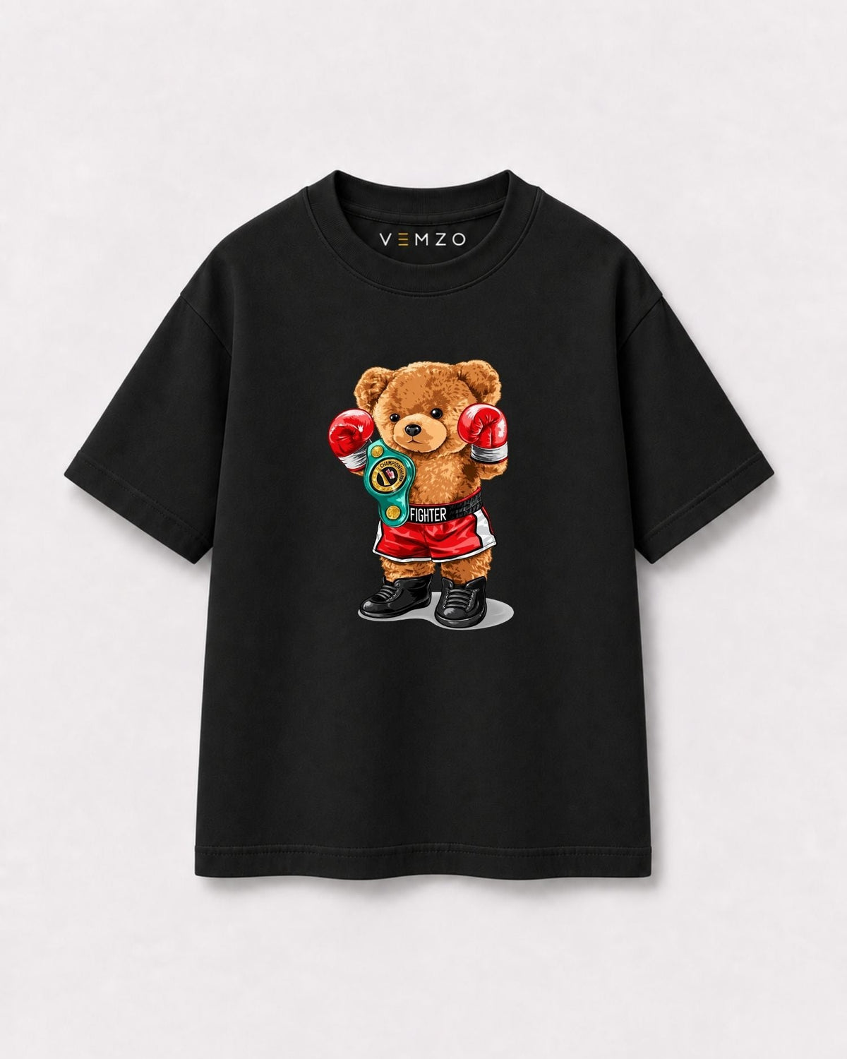 Camiseta Oversized Infantil “BEAR BOXEADOR”