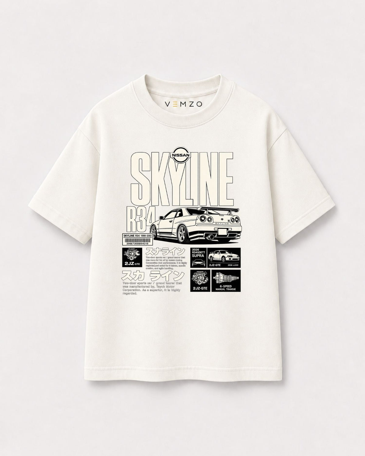 Camiseta Oversized Infantil “SKYLINE”