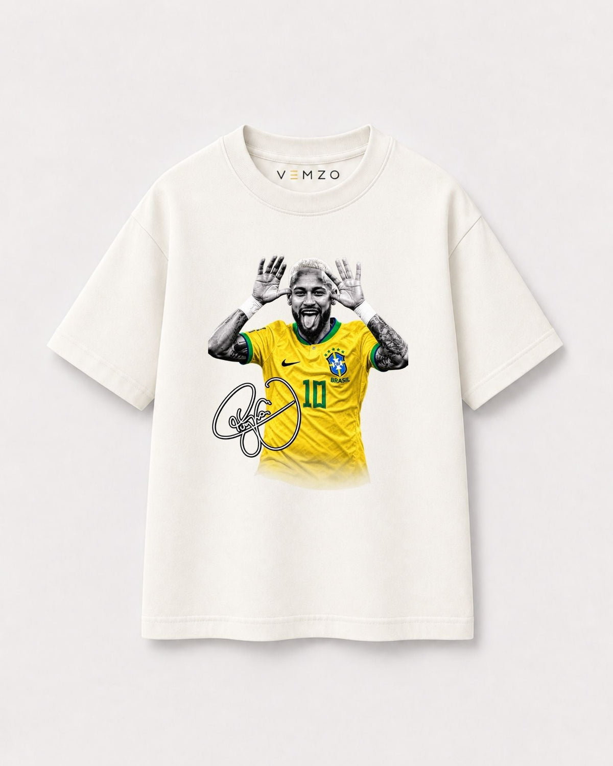 Camiseta Oversized Infantil “NEYMAR SELEÇÃO BRASILEIRA”