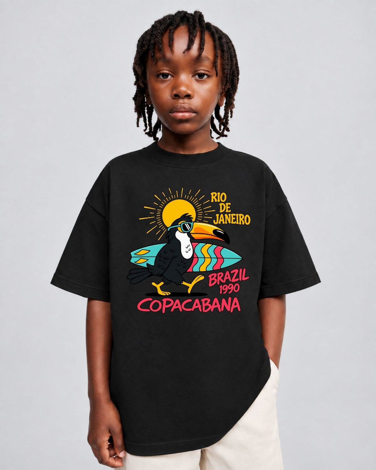 Camiseta Oversized Infantil “COPACABANA”