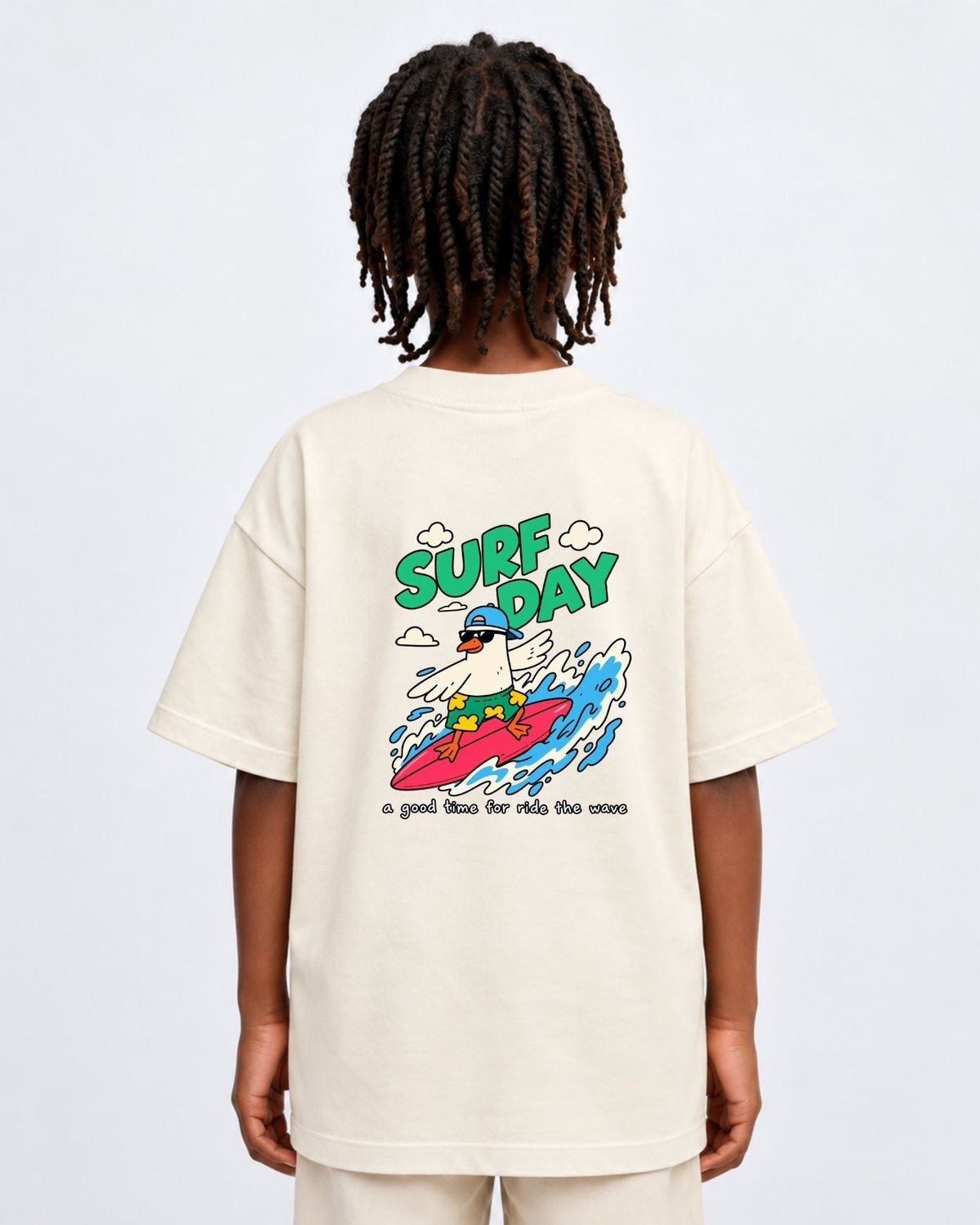 Camiseta Oversized Infantil “SURF DAY”
