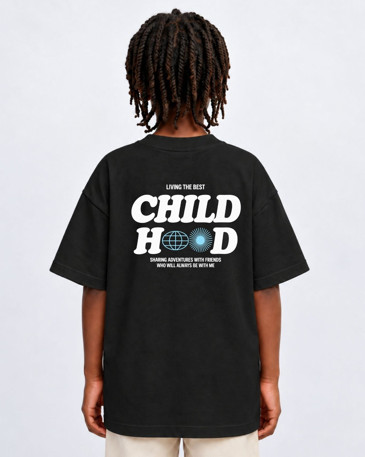 Camiseta Oversized Infantil "CHILD HOOD"