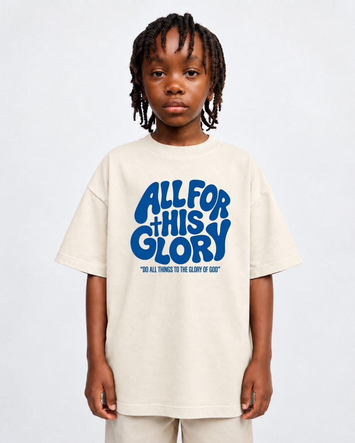 Camiseta Oversized Infantil “ALLFOR THIS GLORY”