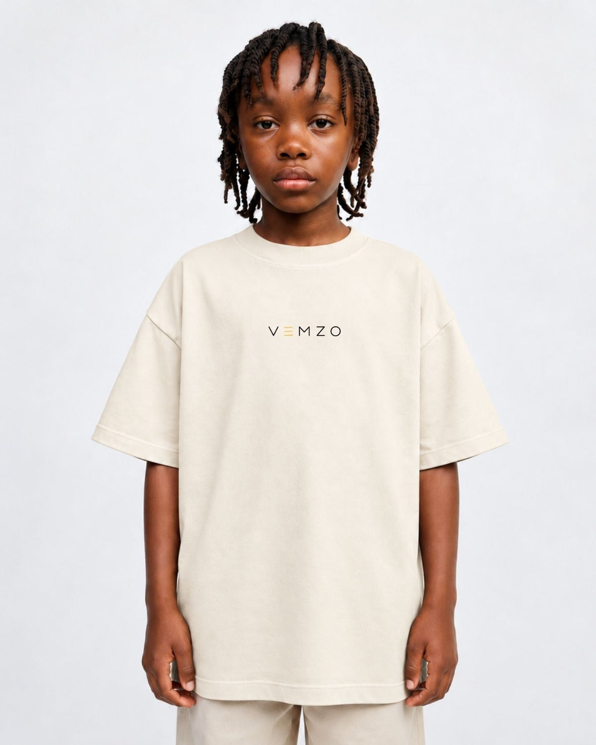 Camiseta Oversized Infantil lisa “VEMZO”