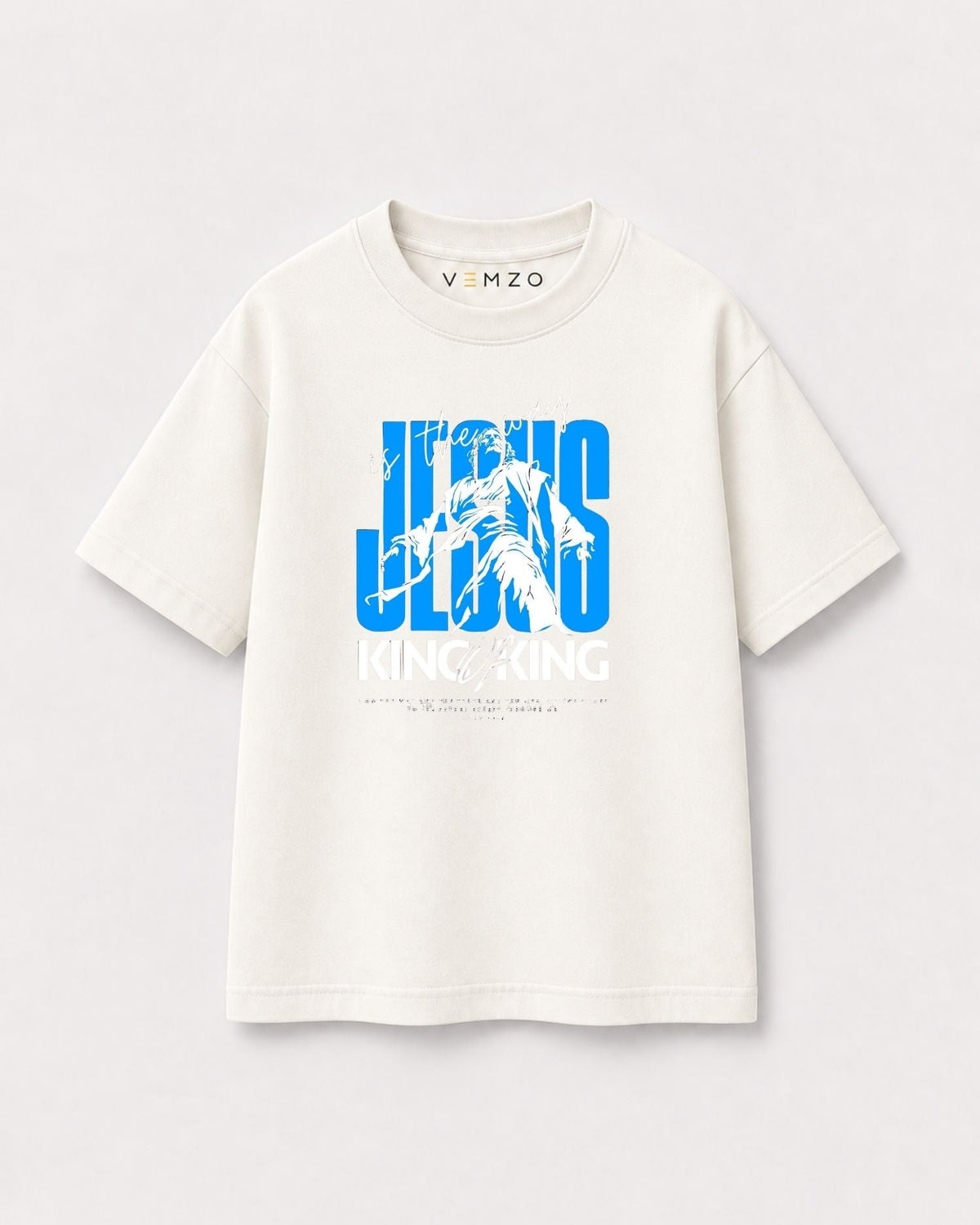 Camiseta Oversized Infantil “JESUS KINGofKING”