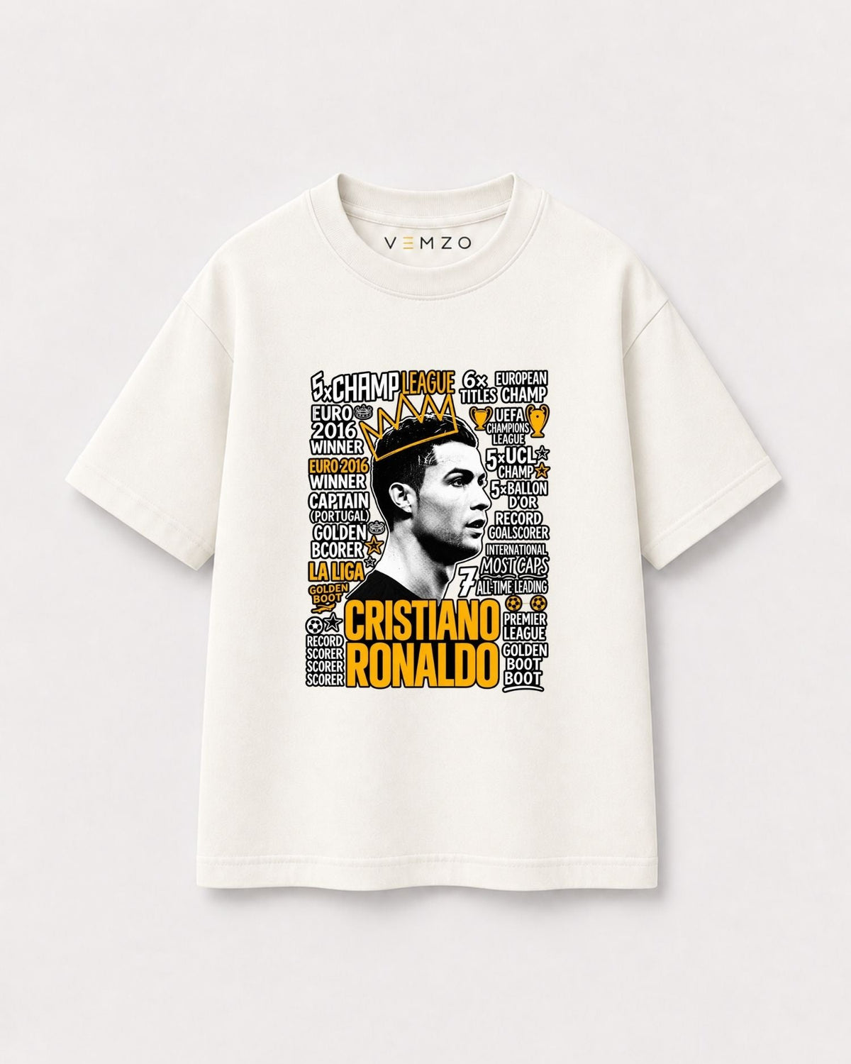 Camiseta Oversized Infantil “CRISTIANO RONALDO”