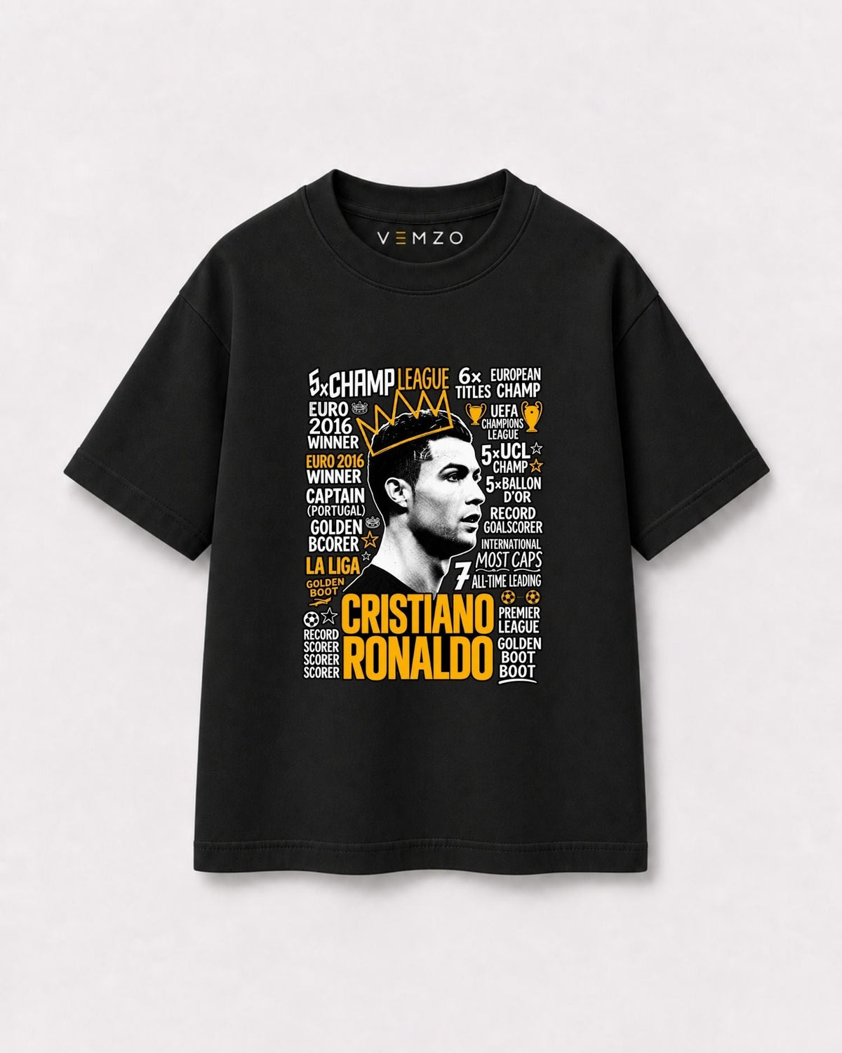 Camiseta Oversized Infantil “CRISTIANO RONALDO”