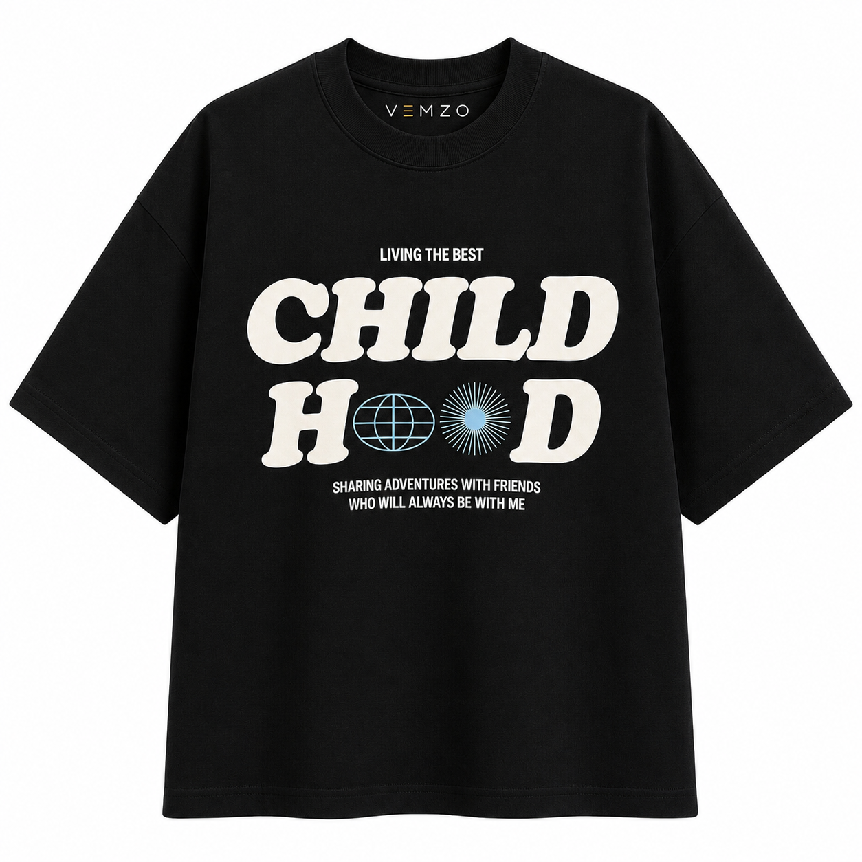 Camiseta Oversized Infantil "CHILD HOOD"