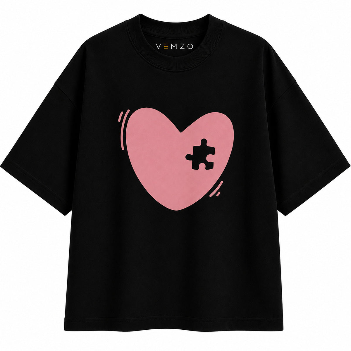 Kit 2 Camisetas Oversized Infantil e Adulta “QUEBRA CABEÇA”