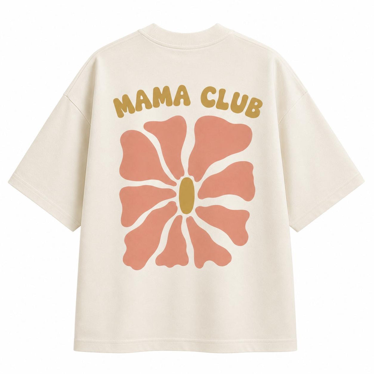 Kit 2 Camisetas Oversized Infantil e Adulta “MAMA CLUB E MINI CLUB”
